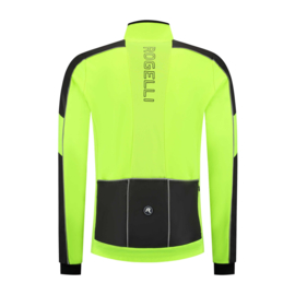 Rogelli Essential Hi Vis heren fietsjack - zwart