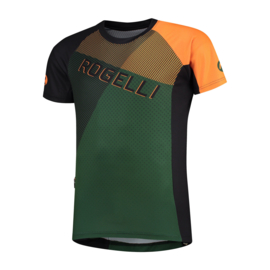 Rogelli Adventure 2.0 MTB fietsshirt korte mouwen - groen/zwart/oranje