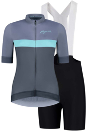 Rogelli Prime dames fietskledingset - blauw/turquoise/zwart