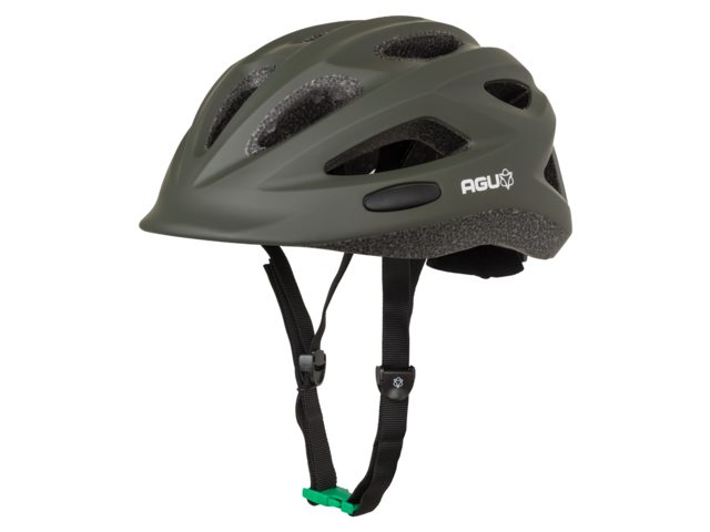 AGU Go kinder fietshelm - legergroen