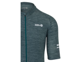 AGU Performance Merino  fietsshirt korte mouwen - deep sea green