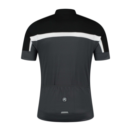 Rogelli Course kinder fietsshirt korte mouwen - grijs/zwart