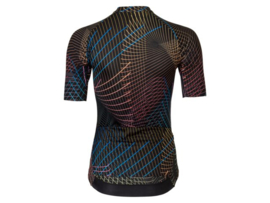 AGU Performance Nocturnal Lines dames fietsshirt korte mouwen - zwart