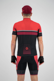 Rogelli Hero fietsshirt korte mouwen - grijs/zwart/rood