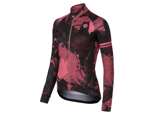AGU Performance Flower dames fietsshirt lange mouwen - heartless pink