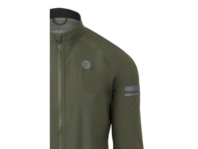 AGU Essential heren fiets regenjack - forest green