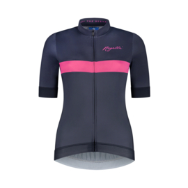 Rogelli Prime dames fietsshirt korte mouwen - blauw/roze