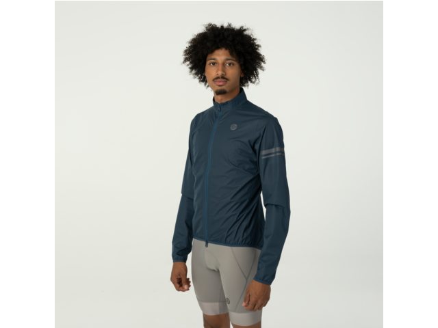 AGU Performance Ultralight heren regen fietsjack - steel blue