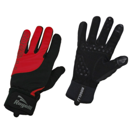 Rogelli Storm winter fietshandschoenen - zwart/rood