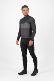 Rogelli Boost heren fietsshirt lange mouwen - zwart/grijs