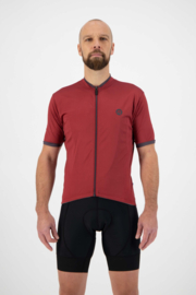 Rogelli Essential zomer fietskledingset - bordeaux/zwart