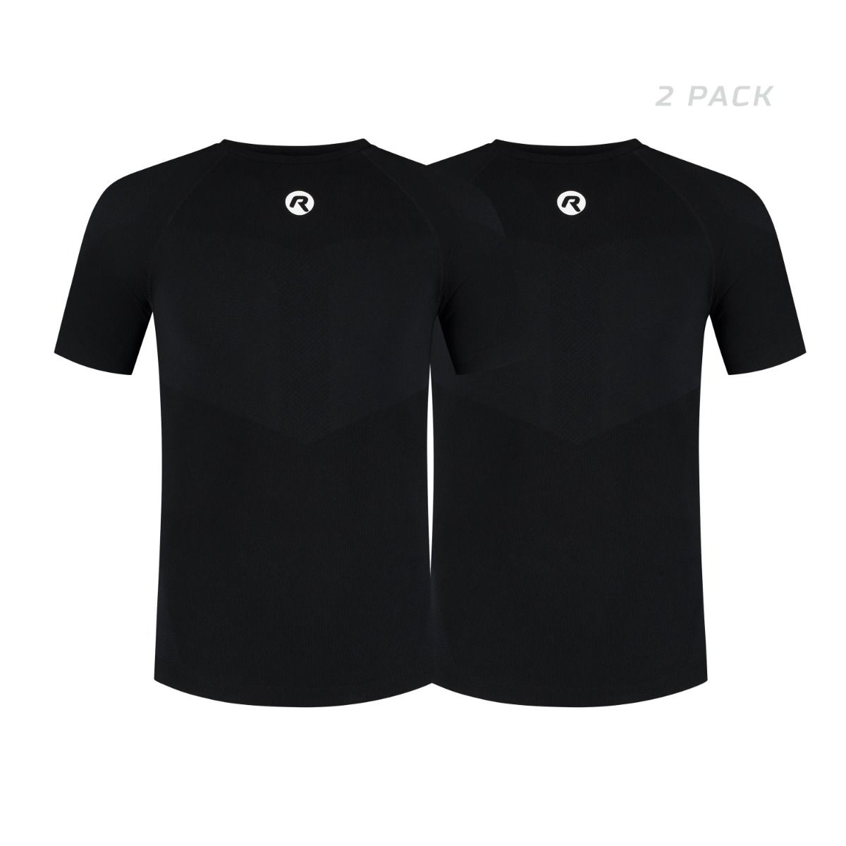 Rogelli Core ondershirt korte mouwen - zwart - 2 pack