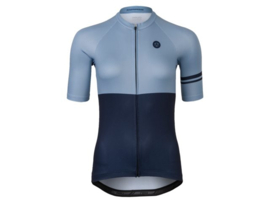 AGU Duo dames fietsshirt korte mouwen - blauw