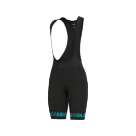 Alé PRR Strada dames bibshort - zwart/turquoise