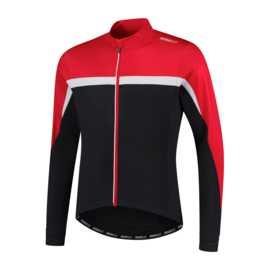 Rogelli Course heren fietsshirt lange mouwen - rood/zwart/wit