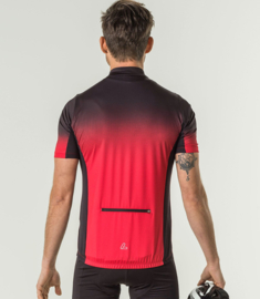 Löffler FZ Coogan Mid heren fietsshirt korte mouwen - rood/zwart