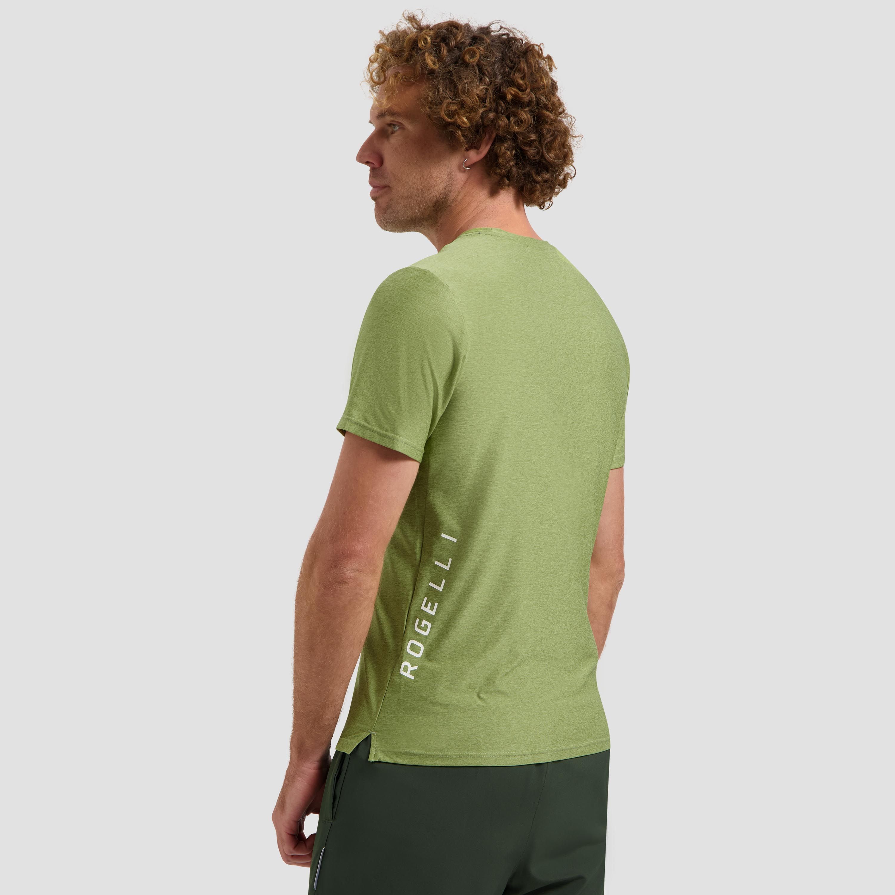 Rogelli Essential hardloopshirt heren korte mouw - groen