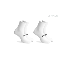 Rogelli Essential zomer fietssokken - wit - 2 pack