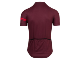 AGU Essential Striped fietsshirt korte mouwen - bordeauxrood