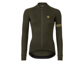 AGU Solid dames fietsshirt lange mouwen - forest green