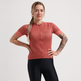 Rogelli Modesta dames fietsshirt korte mouwen - rood