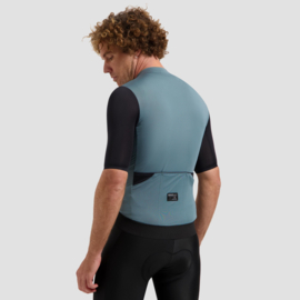 Rogelli Distance II heren fietsshirt korte mouwen - blauw/zwart