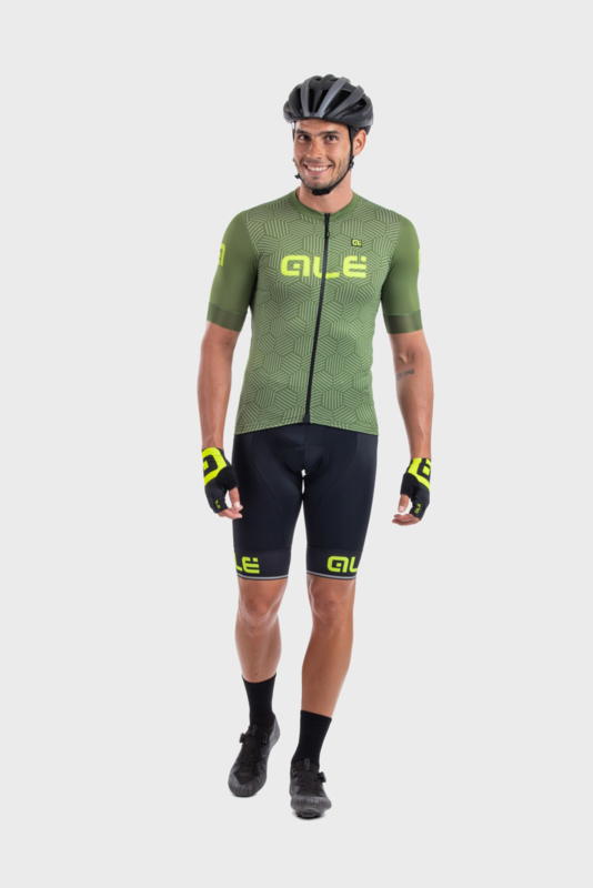 Al Solid Cross fietsshirt korte mouwen groen FIETSSHIRTS