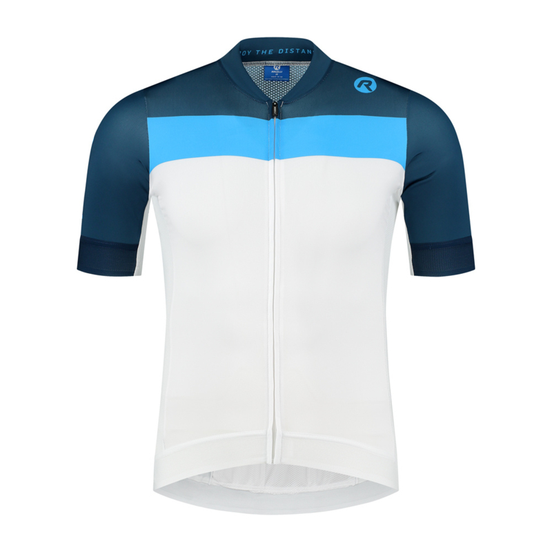 beetje sneeuwman Rationeel Rogelli Prime heren fietsshirt korte mouwen - wit/blauw | FIETSSHIRTS KORTE  MOUWEN | Dress2Bike
