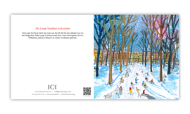 Kunstkaart - Het Lange Voorhout in de winter