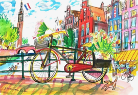 Amsterdam - Brug met fiets
