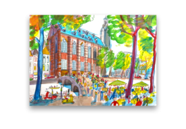 Leiden - Academiegebouw met brug