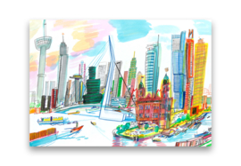 Rotterdam, Hotel New York en Erasmusbrug