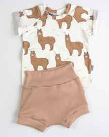Kleine Baasjes Organic - Baby Shorts Rib Camel