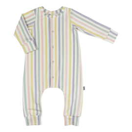 Kleine Baasjes Organic - Baby Jumpsuit Vertical Pastel