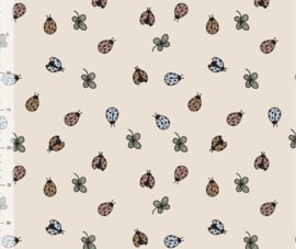 Ladybug Creme -  Ribbed Knit