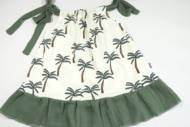 Kleine Baasjes Organic - Ibiza Dress Palms Groen