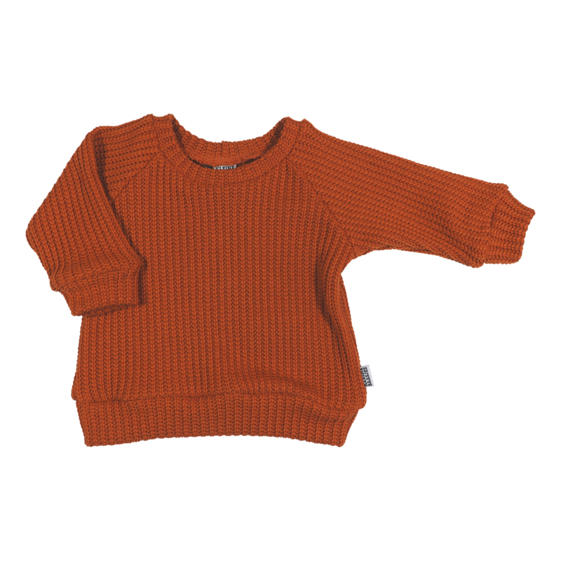 Kleine Baasjes Organic - Raglan Sweater Big Knit Cognac