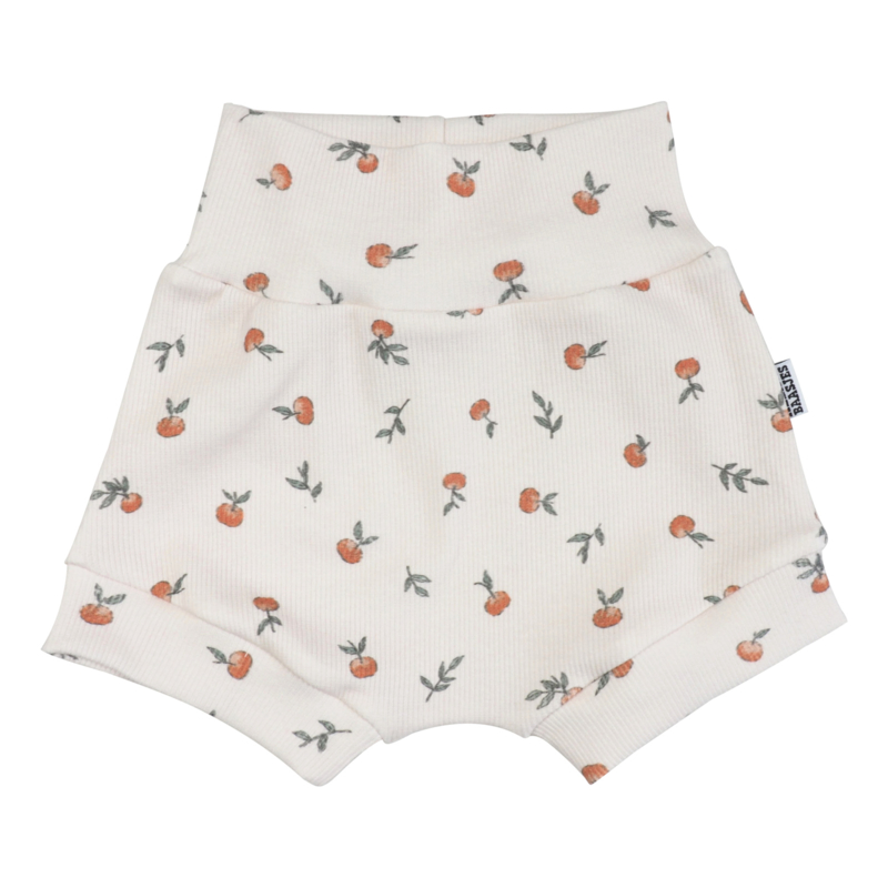 Kleine Baasjes Organic - Baby Shorts Rib Mandarins