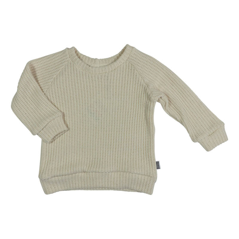 Kleine Baasjes Organic - Raglan Sweater Big Knit Naturel