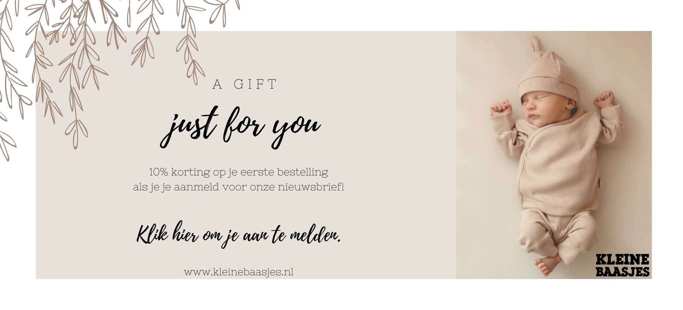 Online babykleding en kopen bij Kleine Baasjes!