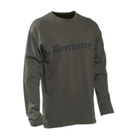 Deerhunter logo T-shirt met lange mouwen