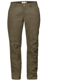 Fjällräven Sörmland Tapered Trousers W Dark Olive dames broek