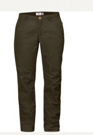 Fjällräven Sörmland Tapered Trousers W Dark Olive dames broek