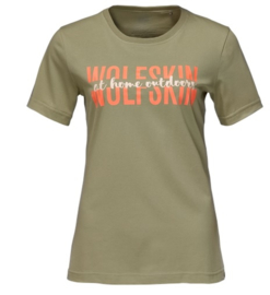 Jack Wolfskin Slogan dames t-shirt