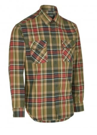 Deerhunter Gabriel Shirt met  Suede Details  Red Check