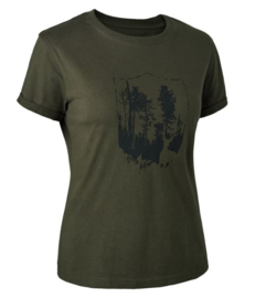 Deerhunter Lady T-shirt with shield dames t-shirt