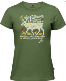 Fjallraven Classic SWE dames T-Shirt fern greenmaat M