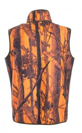 Deerhunter Gamekeeper Bonded Fleece Waistcoat, reversible Deerhunter Hastings wollen trui met rits Dark Elm maat L