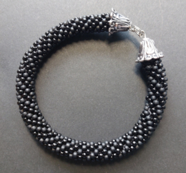 Buis armband zwart