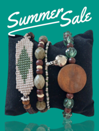 Summer sale set van 4 groen